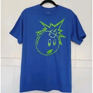 The Hundreds × Adam Bomb T-Shirt Classic Graphic Mens Medium Blue Short Sleeve